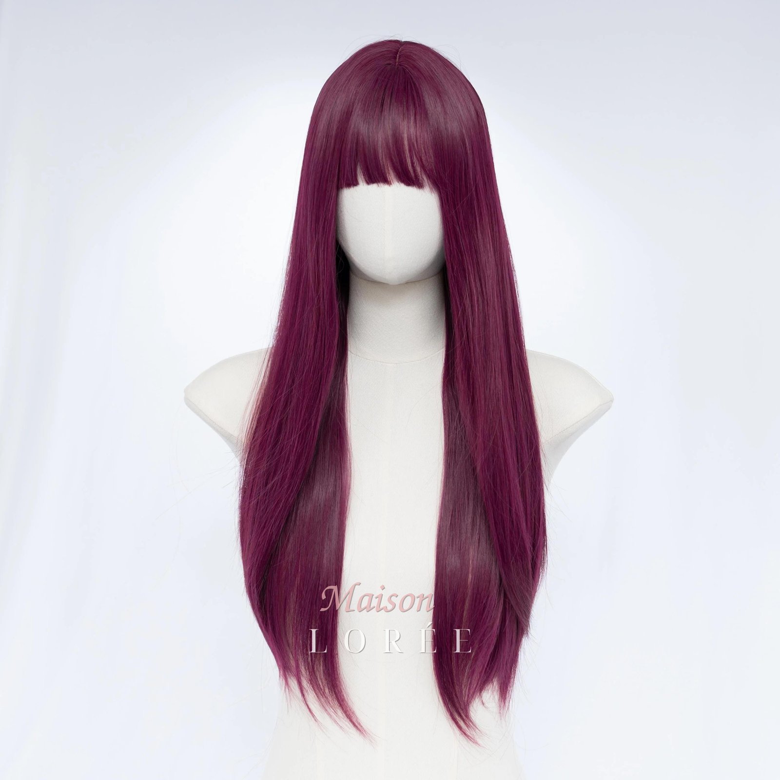 Droite magenta riche avec frange – Image 2
