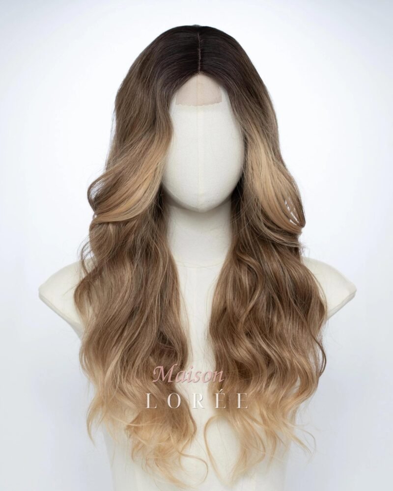Petite Perruque Lace Front Blond Doré Ombré