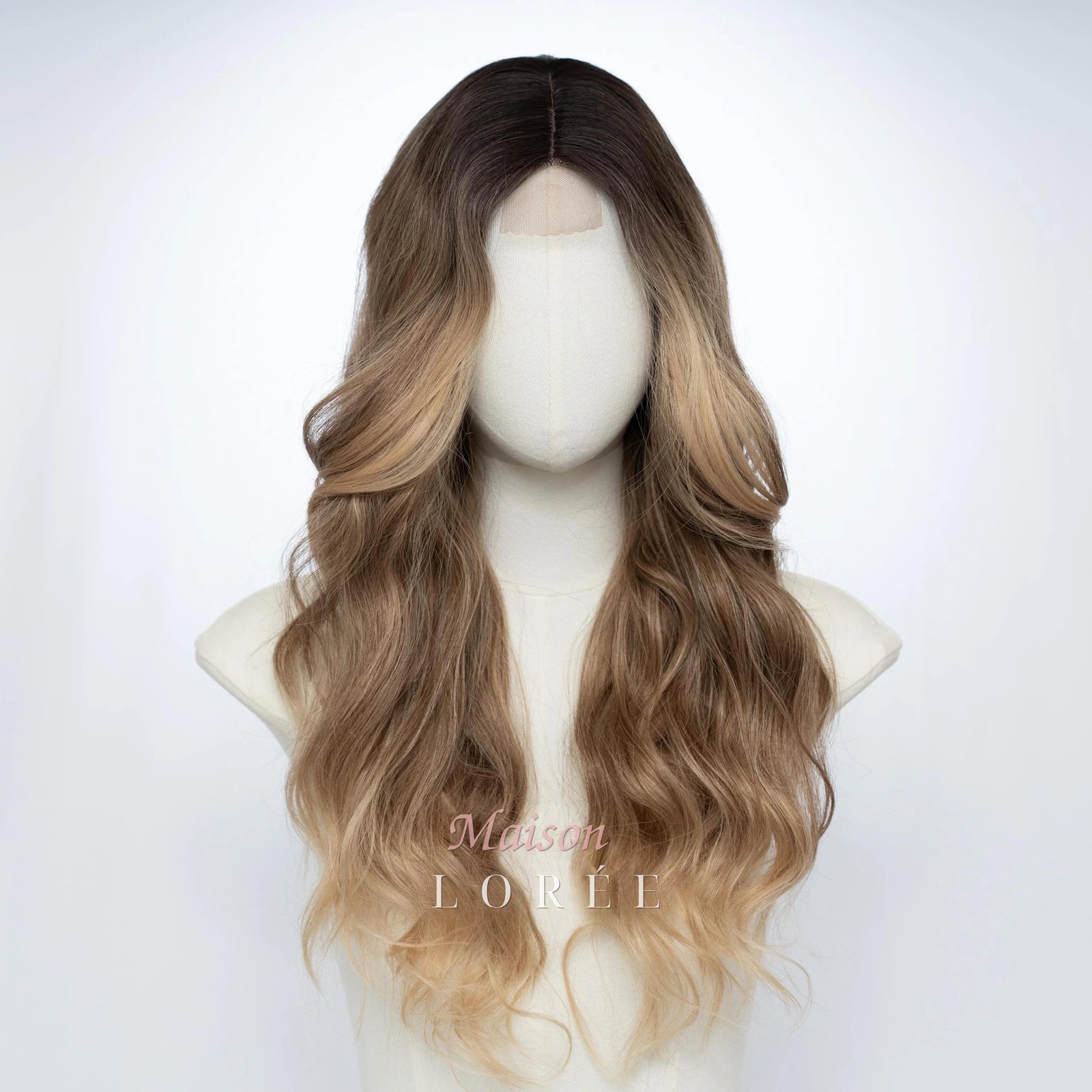 Petite Perruque Lace Front Blond Doré Ombré – Image 2