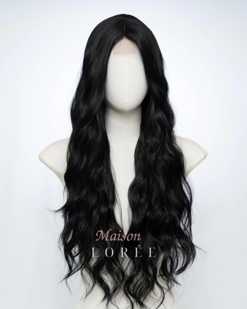 Petite Perruque Lace Front Noir 61 cm