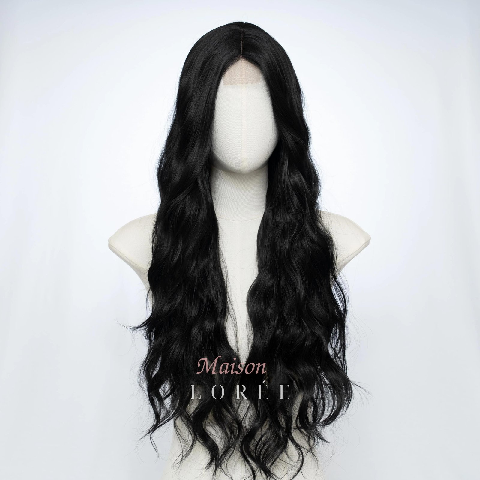 Petite Perruque Lace Front Noir 61 cm – Image 2
