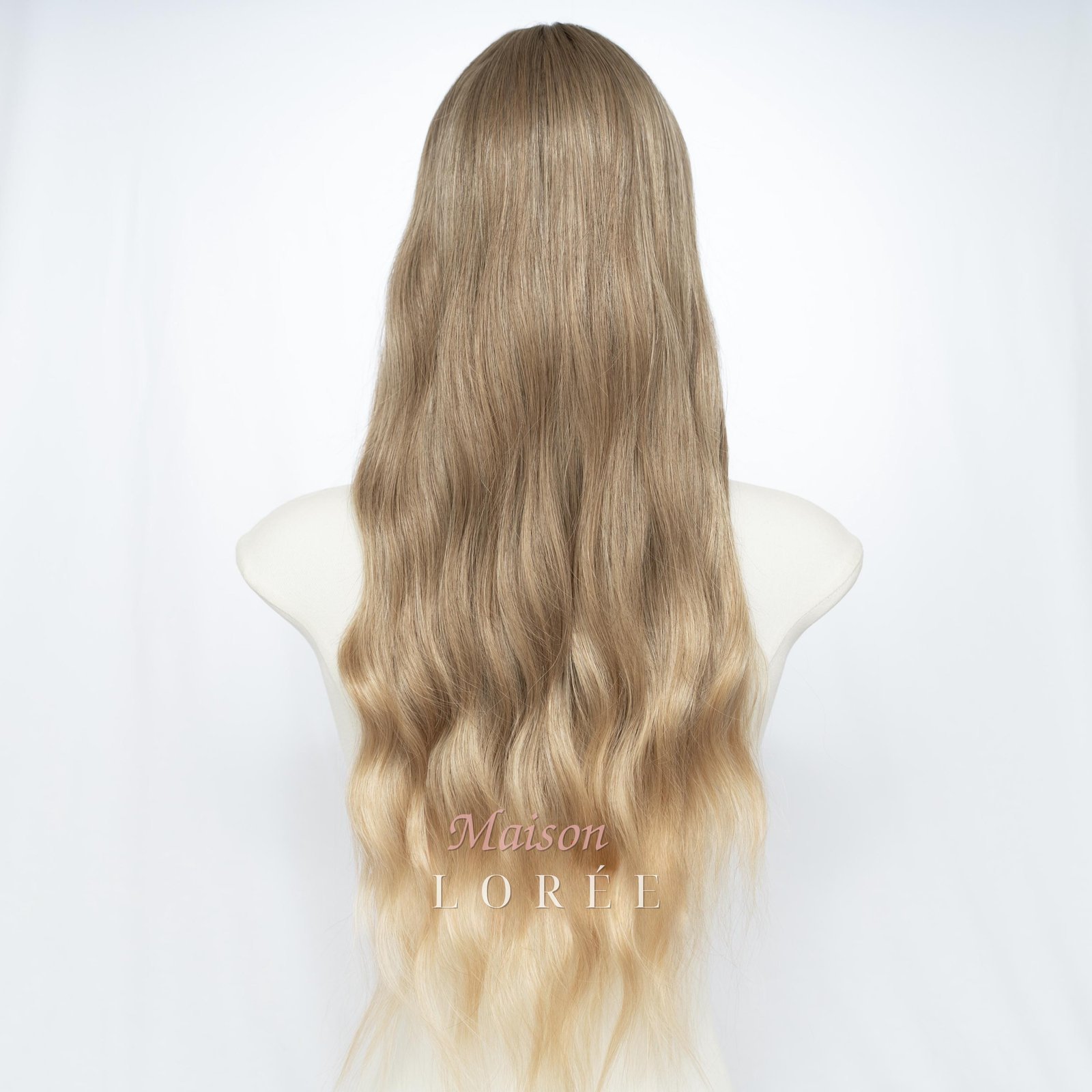 Ondulée Balayage Blond Avec Frange – Image 4