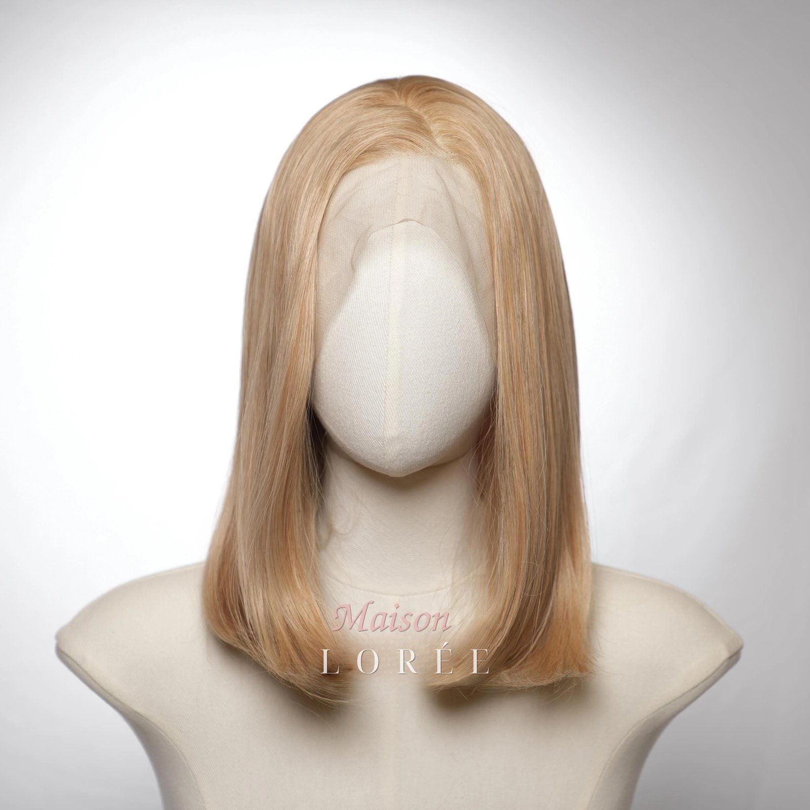 Perruque courte 13 x 4 lacets blonde droite 13 x 4 pouces – Image 2