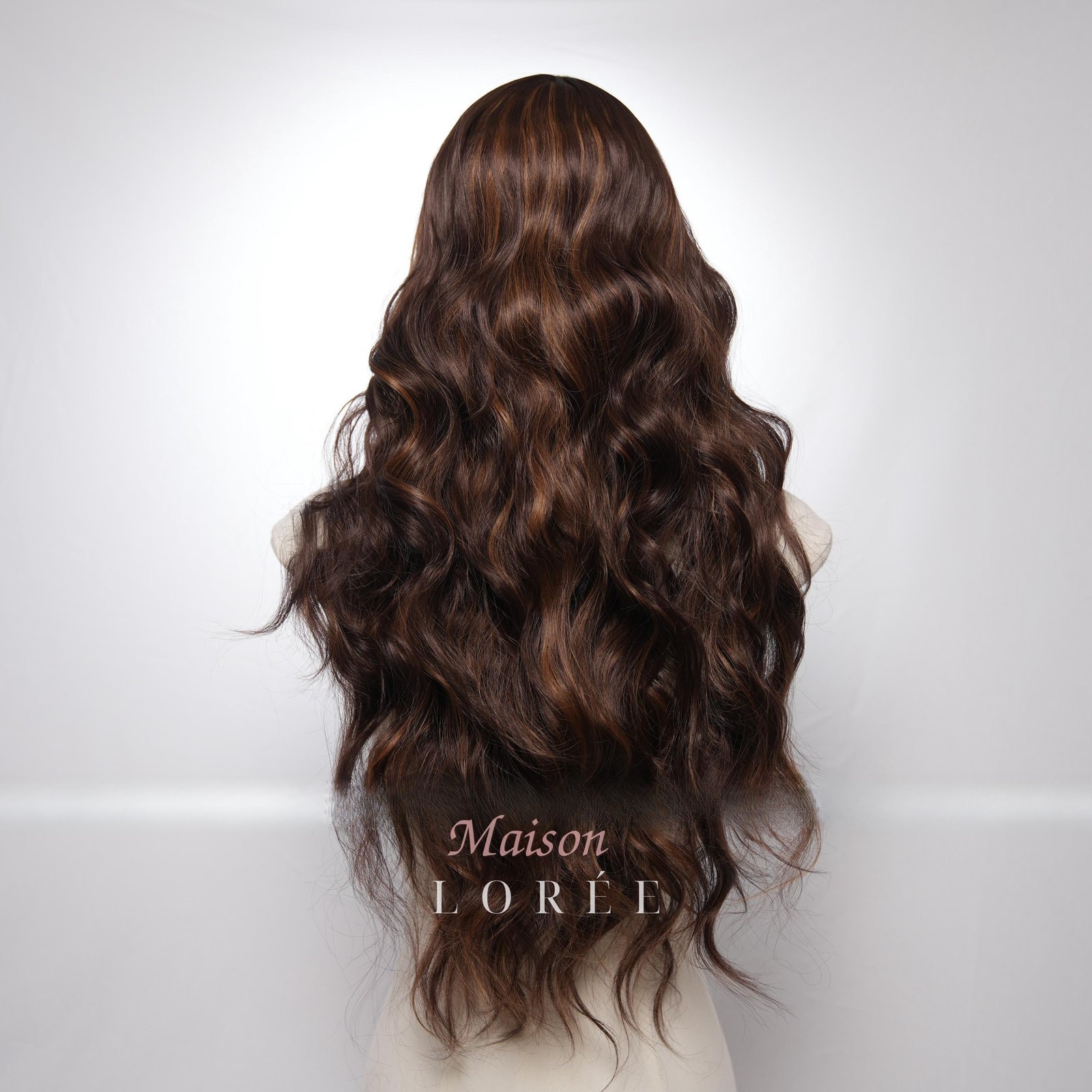 Perruque Lace Front 13 x 4 Ondulée Marron 24 Pouces – Image 3