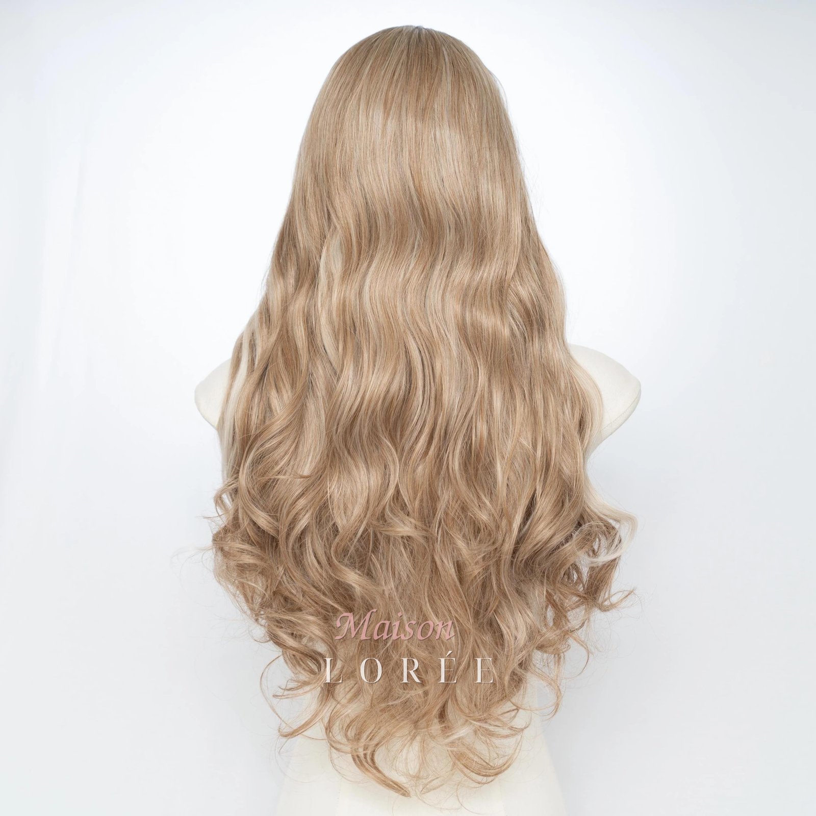 Perruque Lace Front Ondulée 13 x 4 Blonde Latte À Balayage 24 Pouces – Image 4