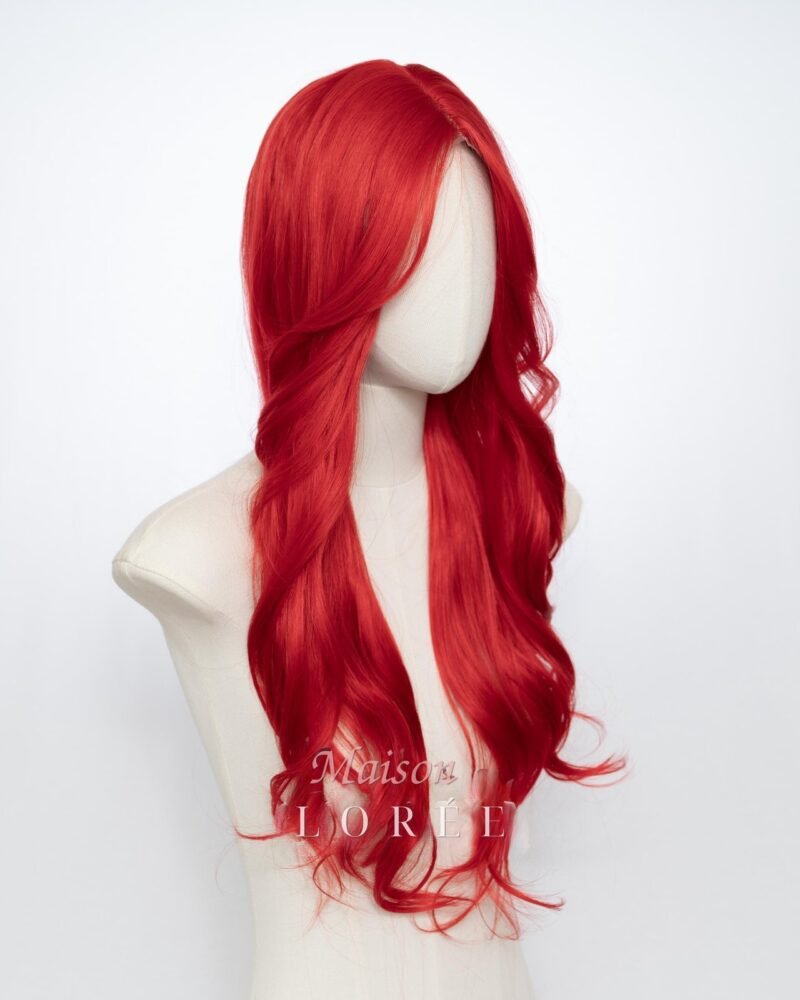 Petite Perruque Lace Front Rouge 24 pouces